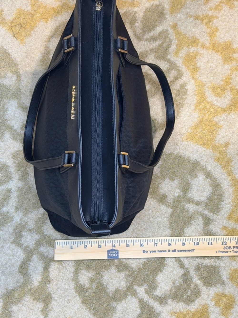 Michael Kors Black Morgan Large Top Full Zip Tote - Picture 16 of 16
